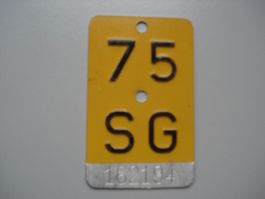 Mofa Schild SG 75 - Sammlerstück - Rarität - Top Zustand!