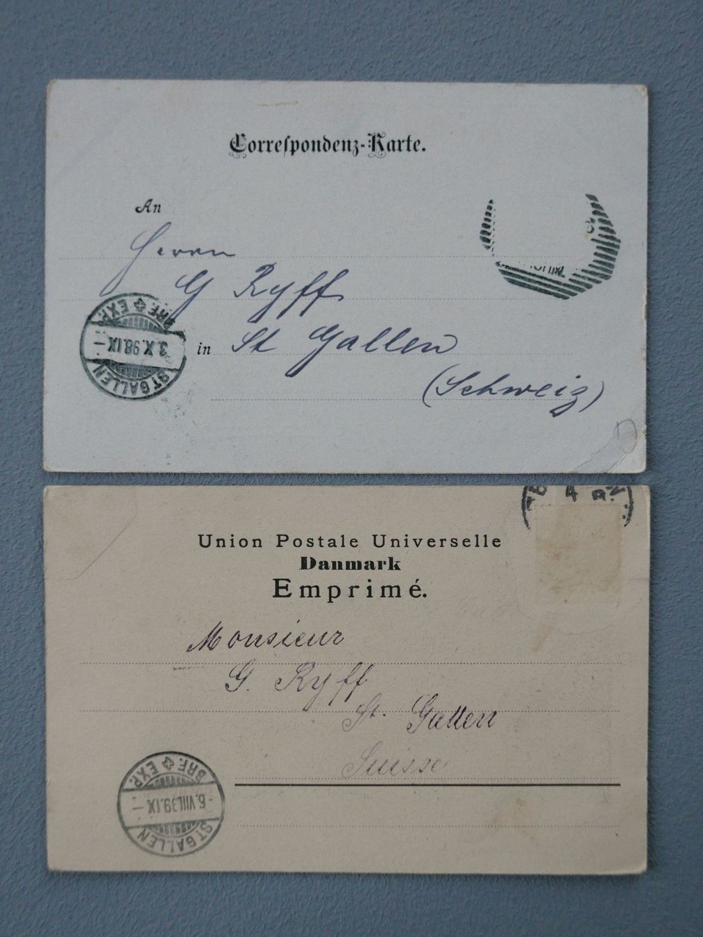 Cartoline postali: ANTIKE KORRESPONDENZ ANSICHTSKARTEN AUS ALLER WELT – Usato da Balgach venduto da Zwischenraum 4