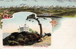 Schloss Wartburg-Säli, gelaufen 1909