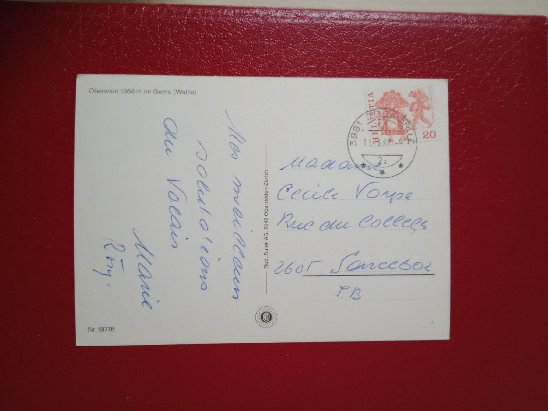 Cartoline postali: Oberwald Wallis mehrbildrig 1987 – Usato da Küttigen venduto da Melisch1000 1