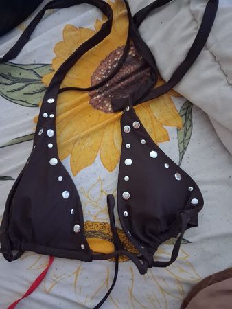 Bikini  braun mit Nieten Grösse L
