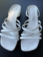 Sandales Borsalino cuir blanc 40