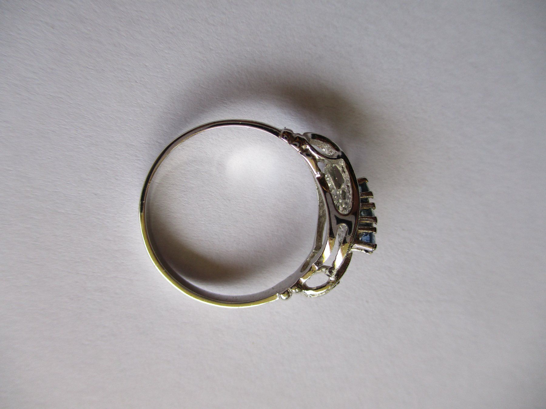 Ringe: Bague argent 800 saphirs zircons – Gebraucht aus La Sarraz von vic_v6kz 2