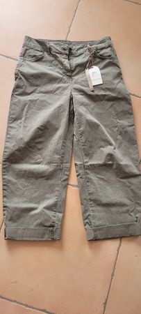 pantalon barel beige sable coton M