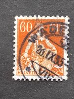 Schweiz 1935 Helvetia S 60 Vollstempel WÄDE(NSWIL) 26.IX.35