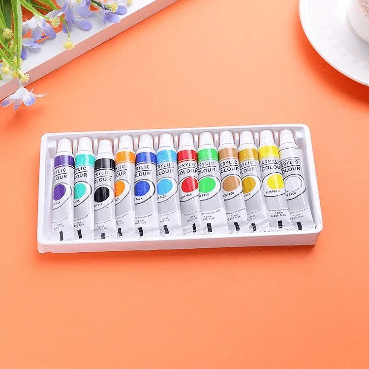Colori: Kinder Handmalerei: 12-Farben Acrylfarben Set Leinwand – Nuovo e nell'imballaggio originale da Neuhausen am Rheinfall venduto da nyliastore 2