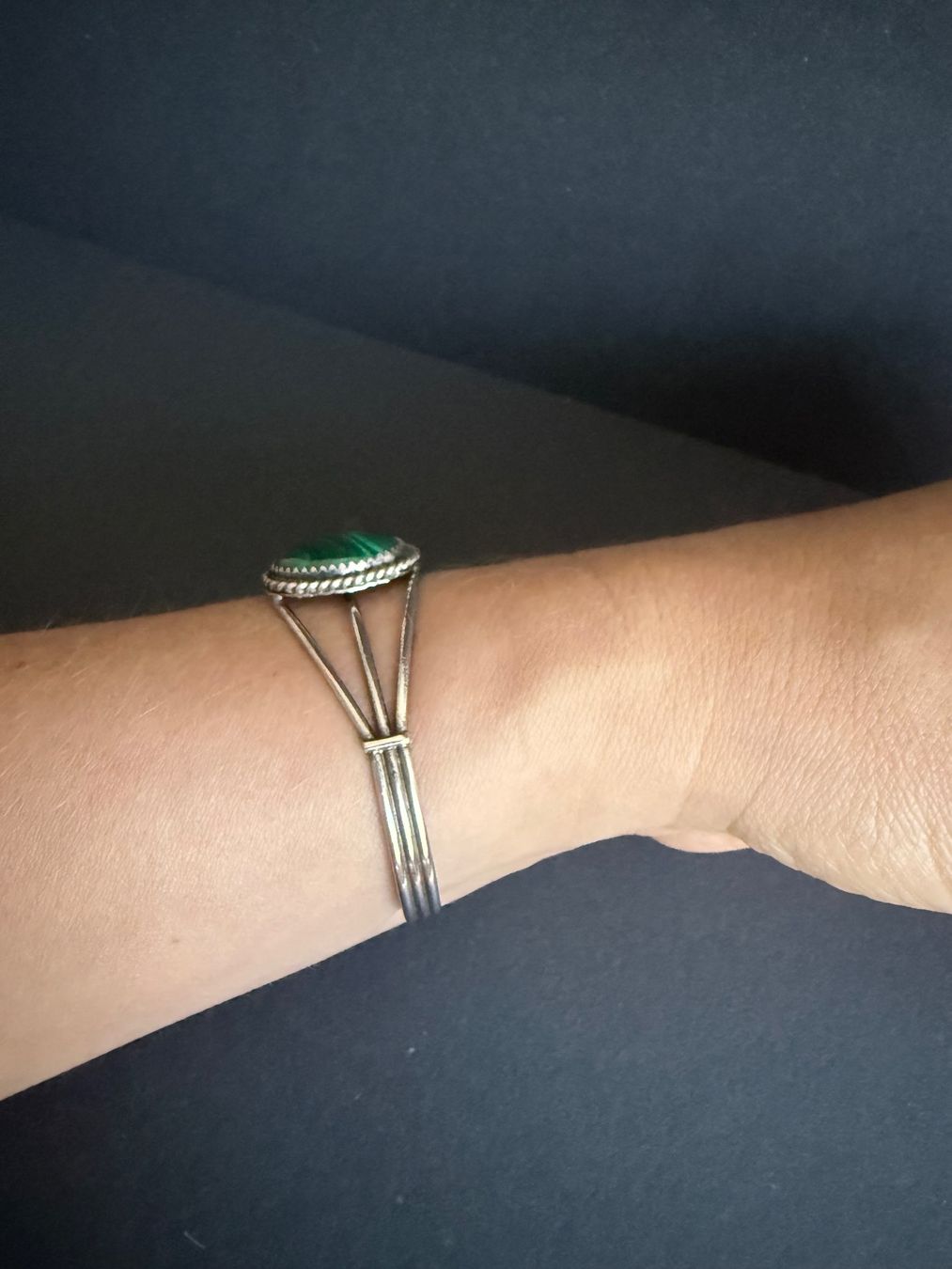 Armbänder & -reifen: Silber Armband mit Malachit 925 – Gebraucht aus Spiegel b. Bern von Rogger72 5