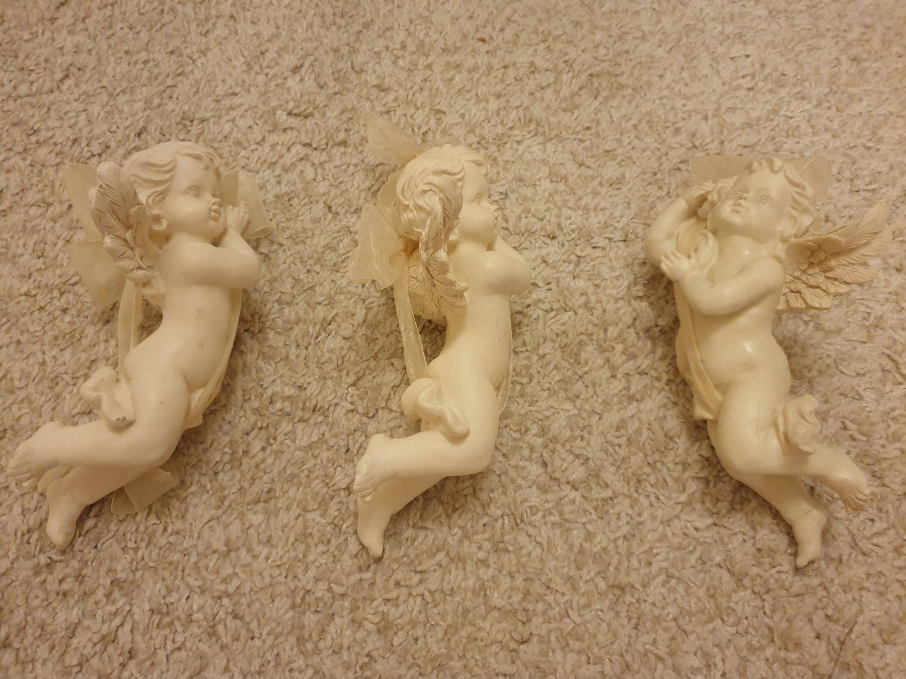 Tutte le decorazioni: Anges, 21cm, 3 pièces, gyps – Nuovo (secondo la descrizione) da Neuchâtel venduto da Verenas12 1