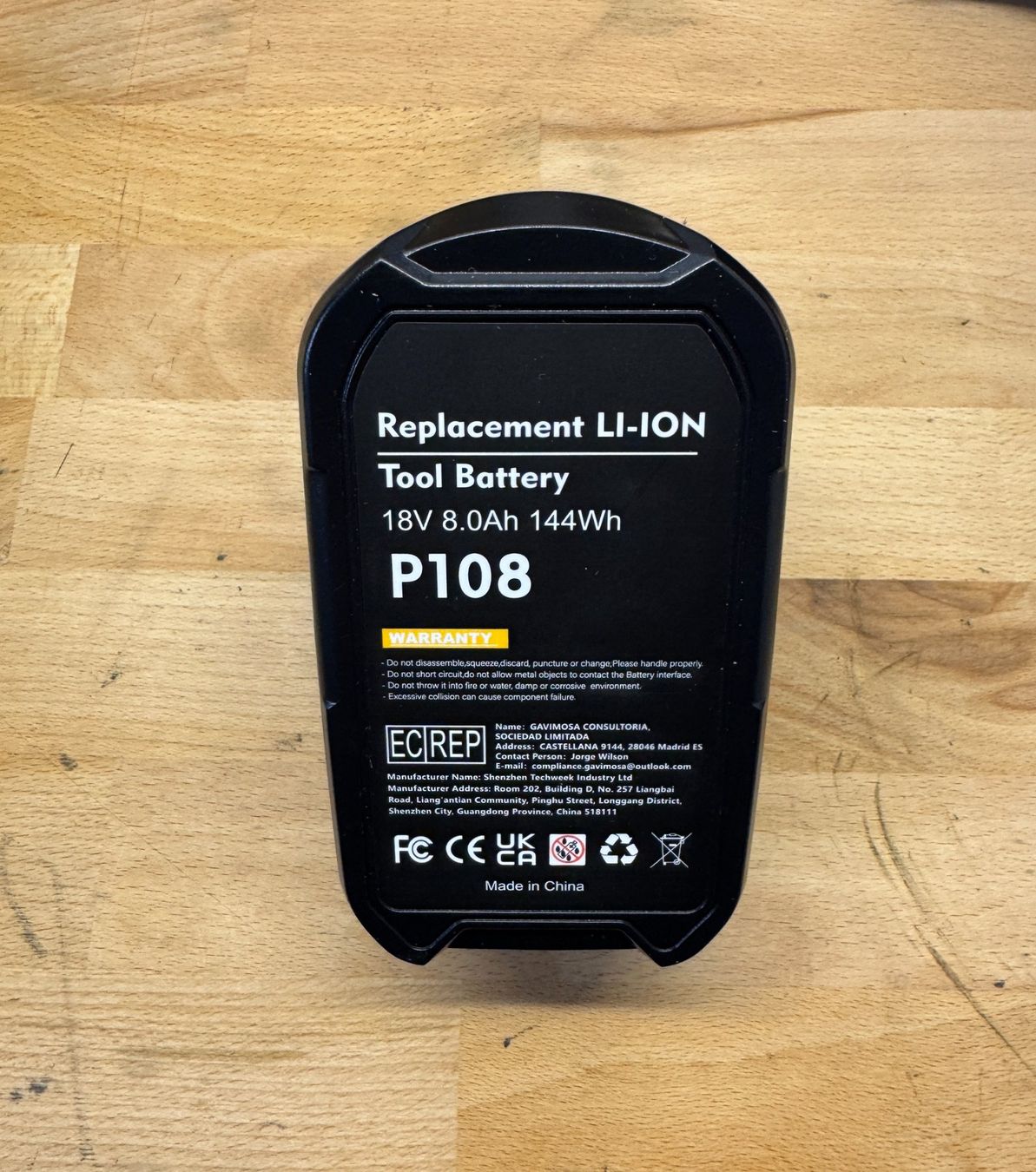 Caricatori & Batterie: Roybi  P108 Toolbatterie – Nuovo e nell'imballaggio originale da Uhwiesen venduto da sepp357 1
