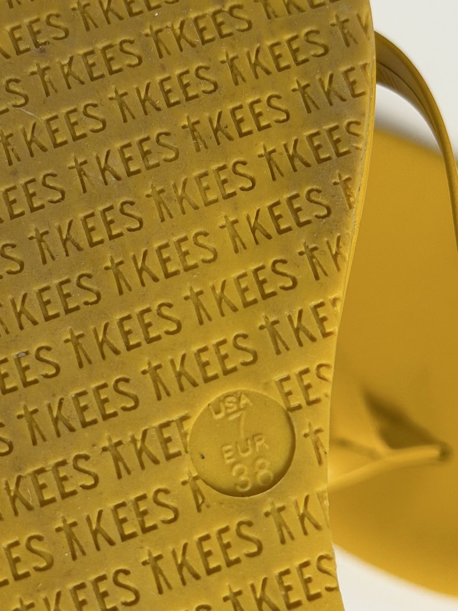 Damenschuhe: TKEES Flip Flops Gelb EUR 38 – Gebraucht aus Knonau von Grapesvintage 2