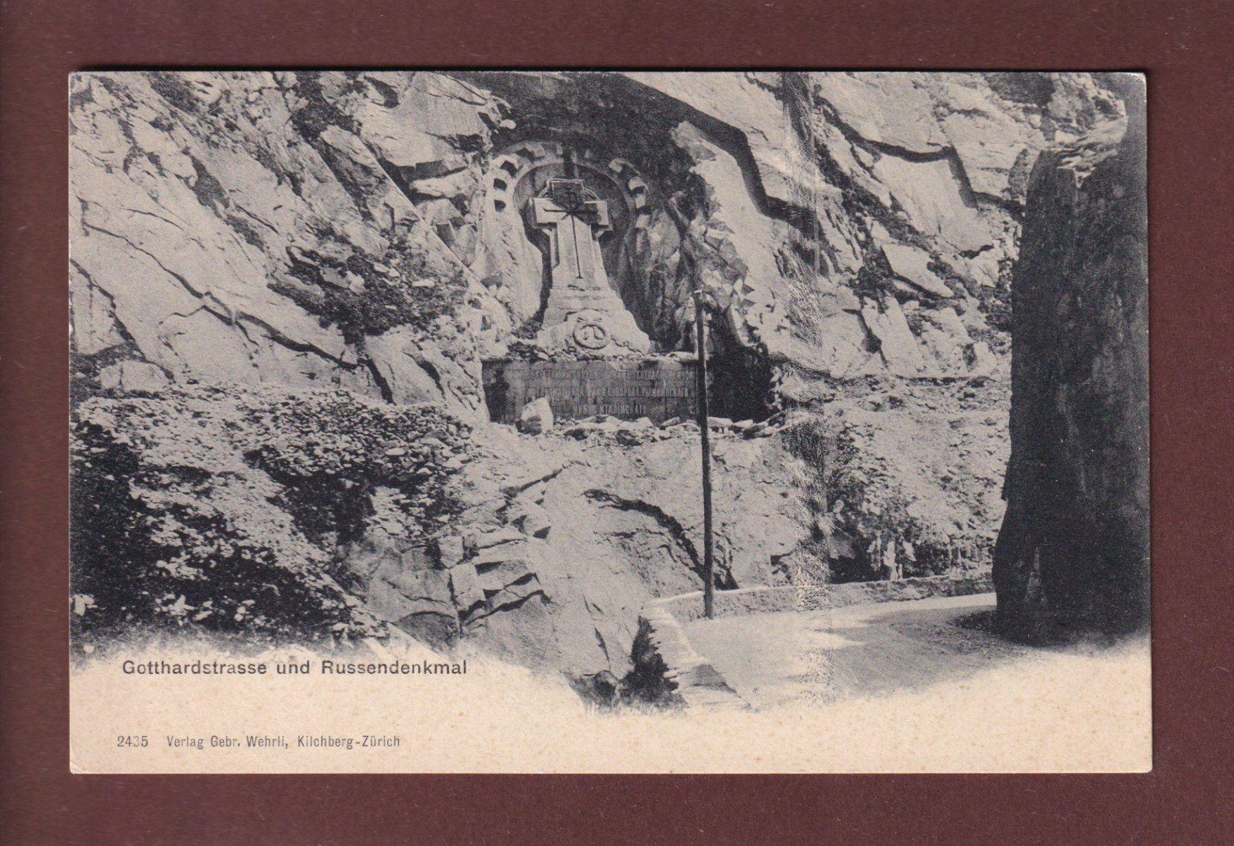Cartoline postali: Gotthardstrasse - RUSSENDENKMAL – Usato da Pully venduto da nicecards