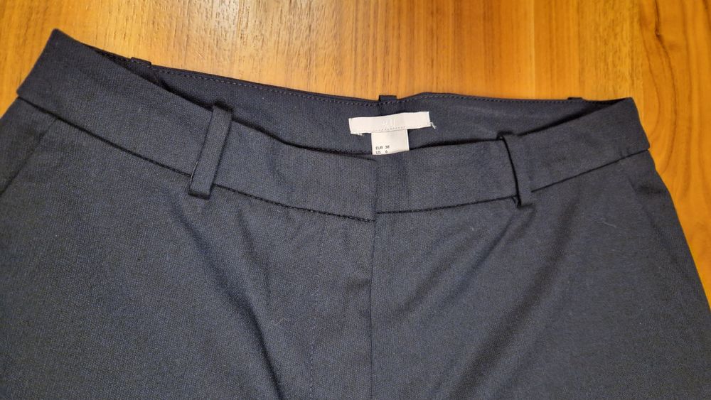 Elegante H&M Stoffhose Gr. 38 Dunkelblau Business Büro, NEU 2