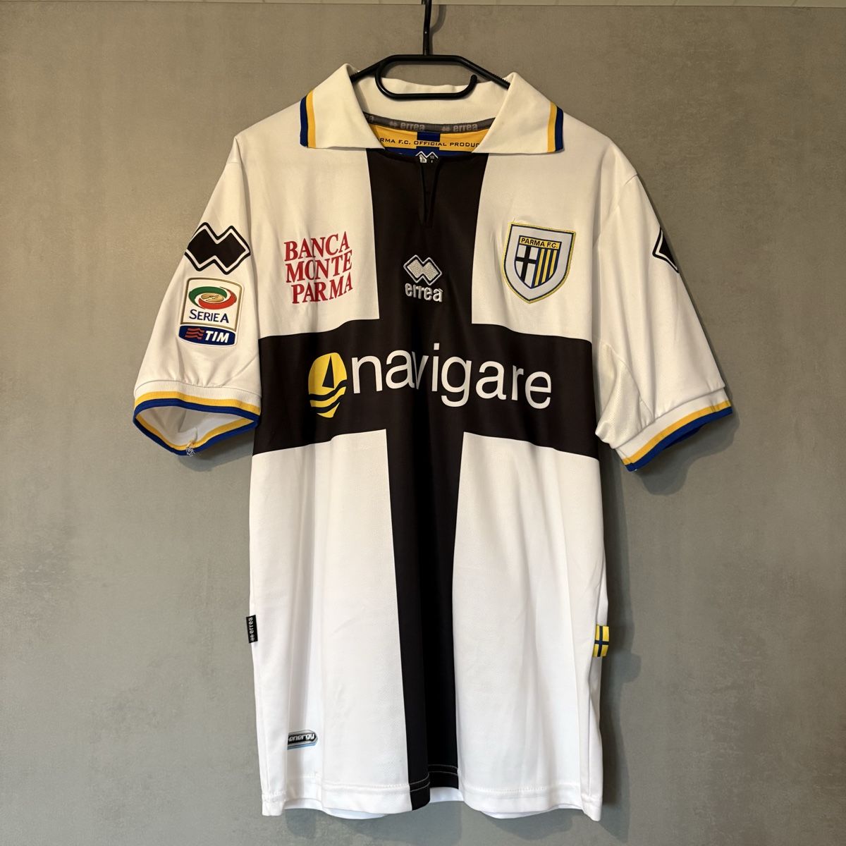 Canottiere & Pantaloni: Matchworn Parma Calcio Morrone Errea – Usato da Winterthur venduto da LaBodega