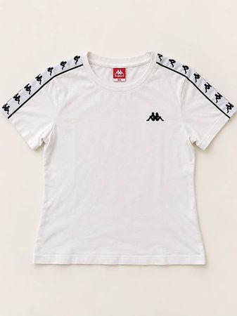 Kappa T-Shirt in Weiss, Grösse XS