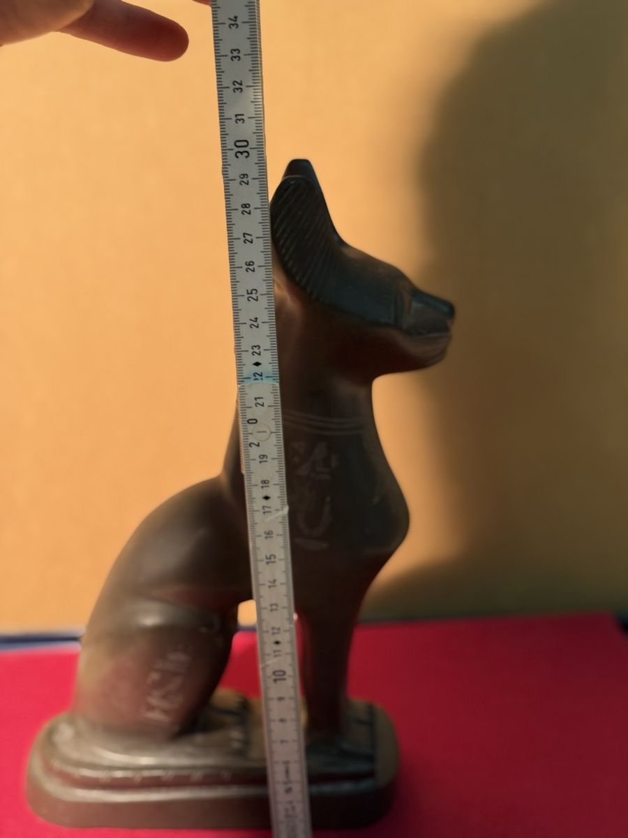 Statuette: Unique Egyptian Cat Statue, Ancient Design & Engravings – Usato da Lausanne venduto da vas_cdb2 5
