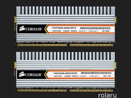 2 x 2GB CORSAIR™ PC2-6400U / DDR2-800 CL4