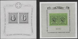 1943 ZH + GENF zwei Blocks W14, W18 ** schön selten ab 1.-