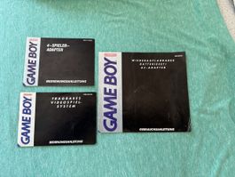 Game Boy Zubehör Beipackzettel