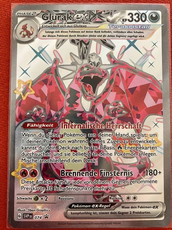 Carte collezionabili: Pokémon Glurak EX SVP 074 – Usato da Basel venduto da parZval