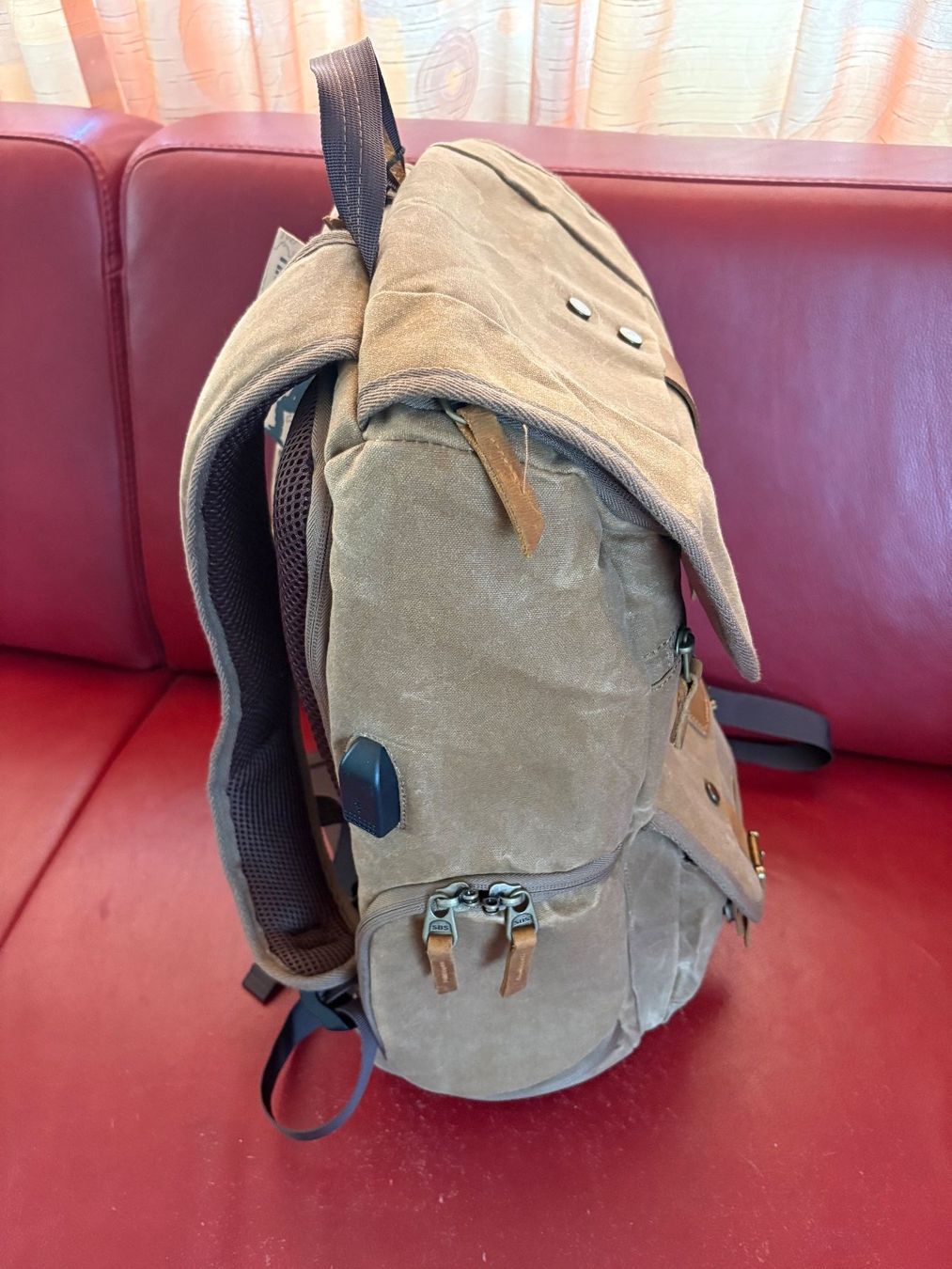 Zaini: Neuer, robuster Rucksack aus Canvas – Nuovo e nell'imballaggio originale da Oberweningen venduto da Gerini 3