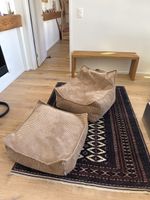 Wigiwama Sitzsack Set Cord beige in sehr gutem Zustand