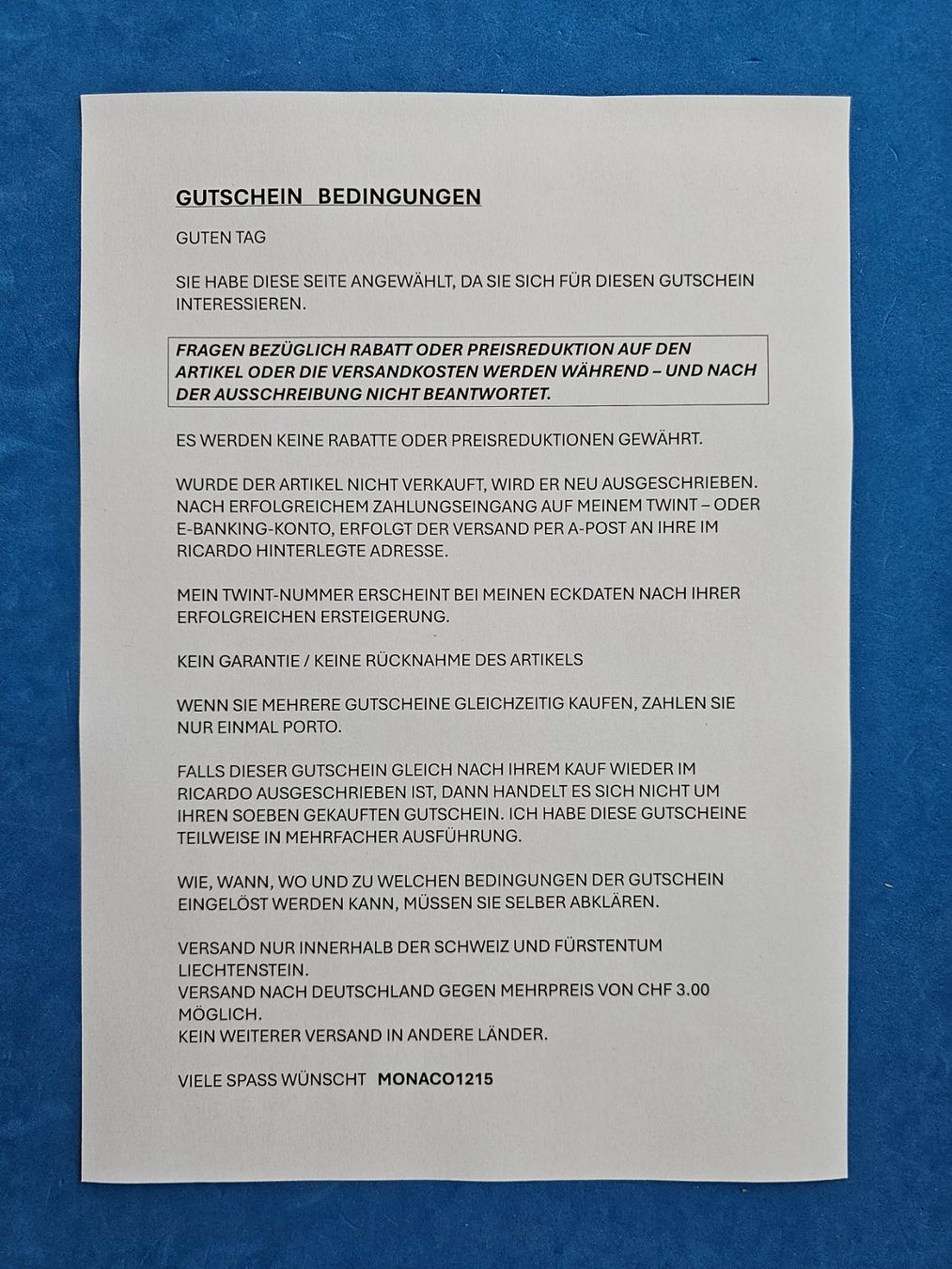 Buoni: GORNERGRAT REISEGUTSCHEIN 20 % – Nuovo (secondo la descrizione) da Ermatingen venduto da Monaco1215 2