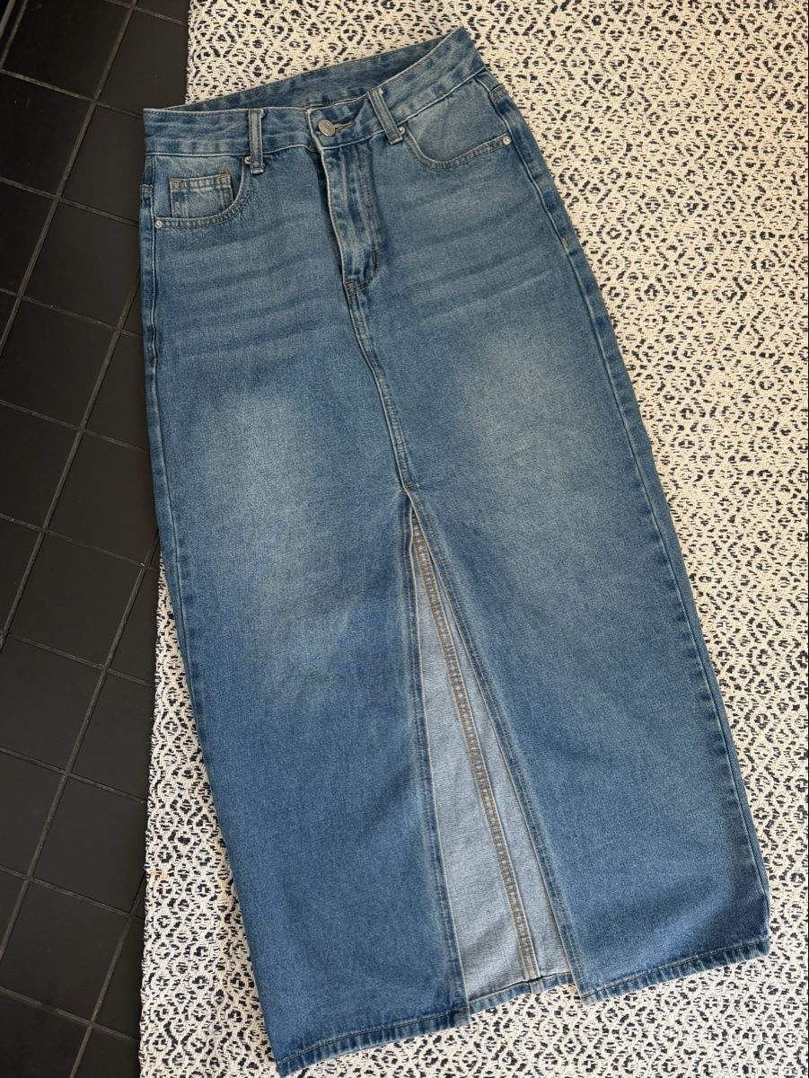 Gonne: Maxi Denim Skirt With Front Slit  – Usato da Wallisellen venduto da bod_72km