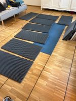 Schallschutz Matten Akustikschaumstoff dunkelgrau neu 8 Stk