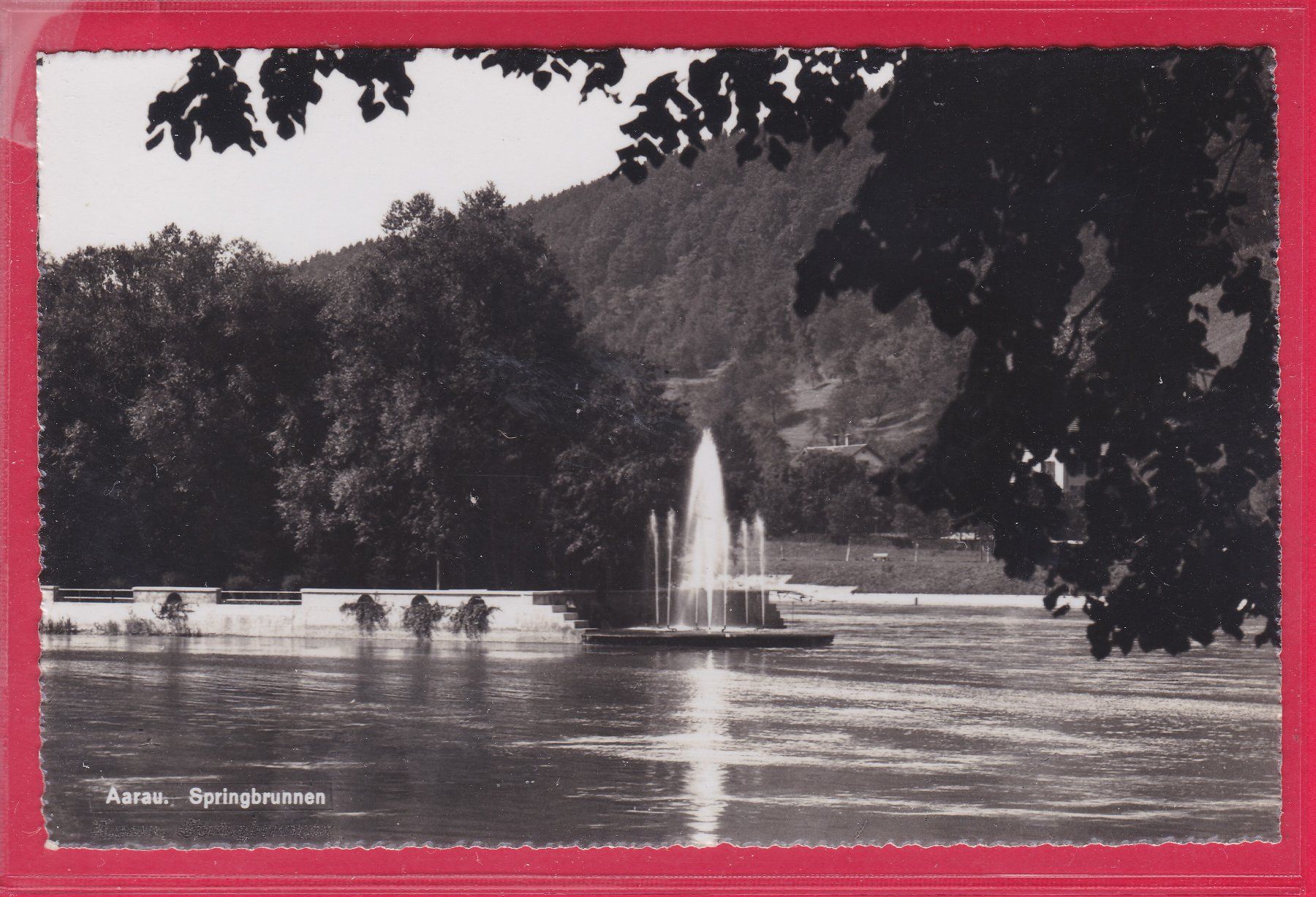 Cartoline postali: AARAU, SPRINGBRUNNEN, FELDPOST – Usato da Oberrieden venduto da Gebirgsstelze
