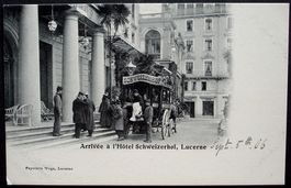 LUZERN Arrivée à l'Hôtel Schweizerhof