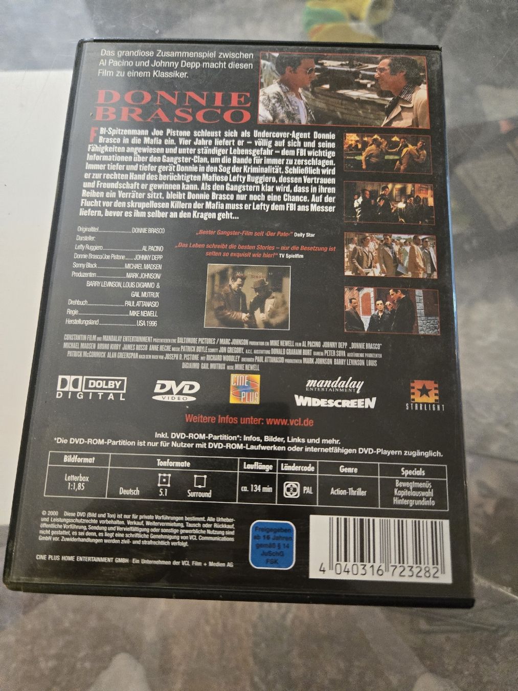 Tutti i DVDs: Donnie Brasco DVD – Usato da Bussigny venduto da Kfdlt 1