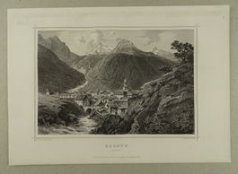BERGÜN, STAHLSTICH NACH ROHBOCK 1870