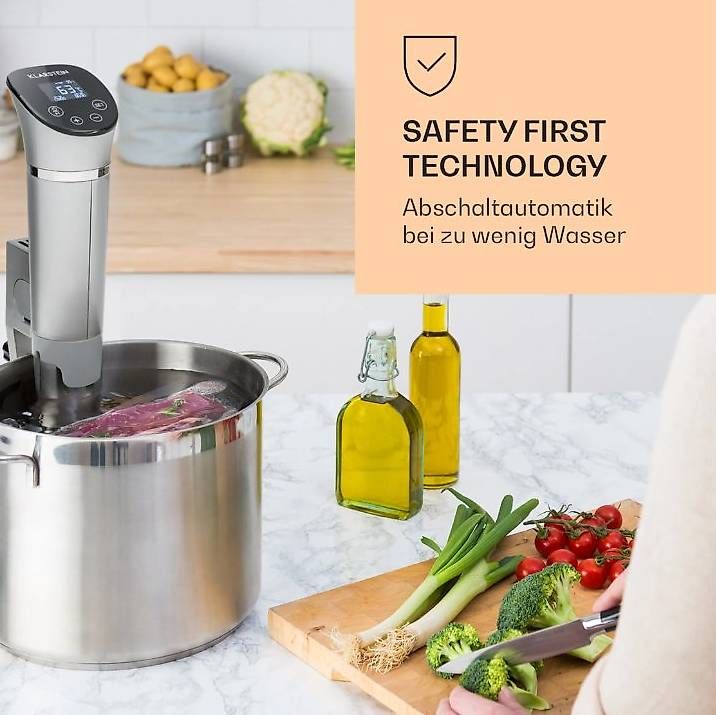 Elettrodomestici da cucina: KLARSTEIN Quickstick Flex Sous-Vide Garer schwarz – Usato da Winterthur venduto da Rebrus 2