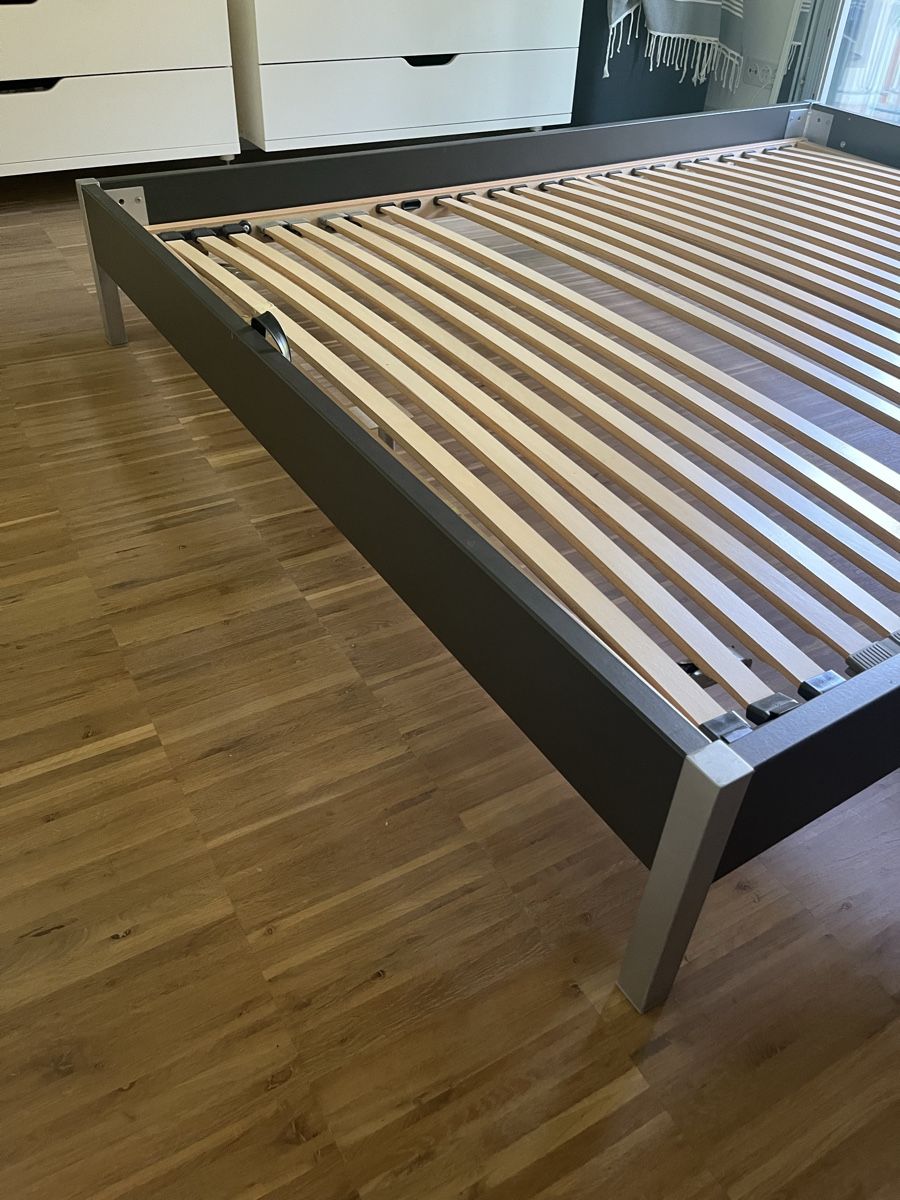 Letti: 160x200cm Bettgestell Dunkelgrau mit Lattenrost – Usato da Zürich venduto da FrankG 6