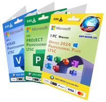 Microsoft Office 2024 Professional +Visio Pro + Project Pro