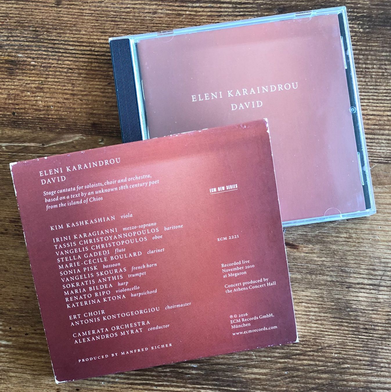 CDs: Eleni Karaindrou – David CD, ECM, Classical, Stage – Gebraucht aus Luzern von Schlafenicht00 1