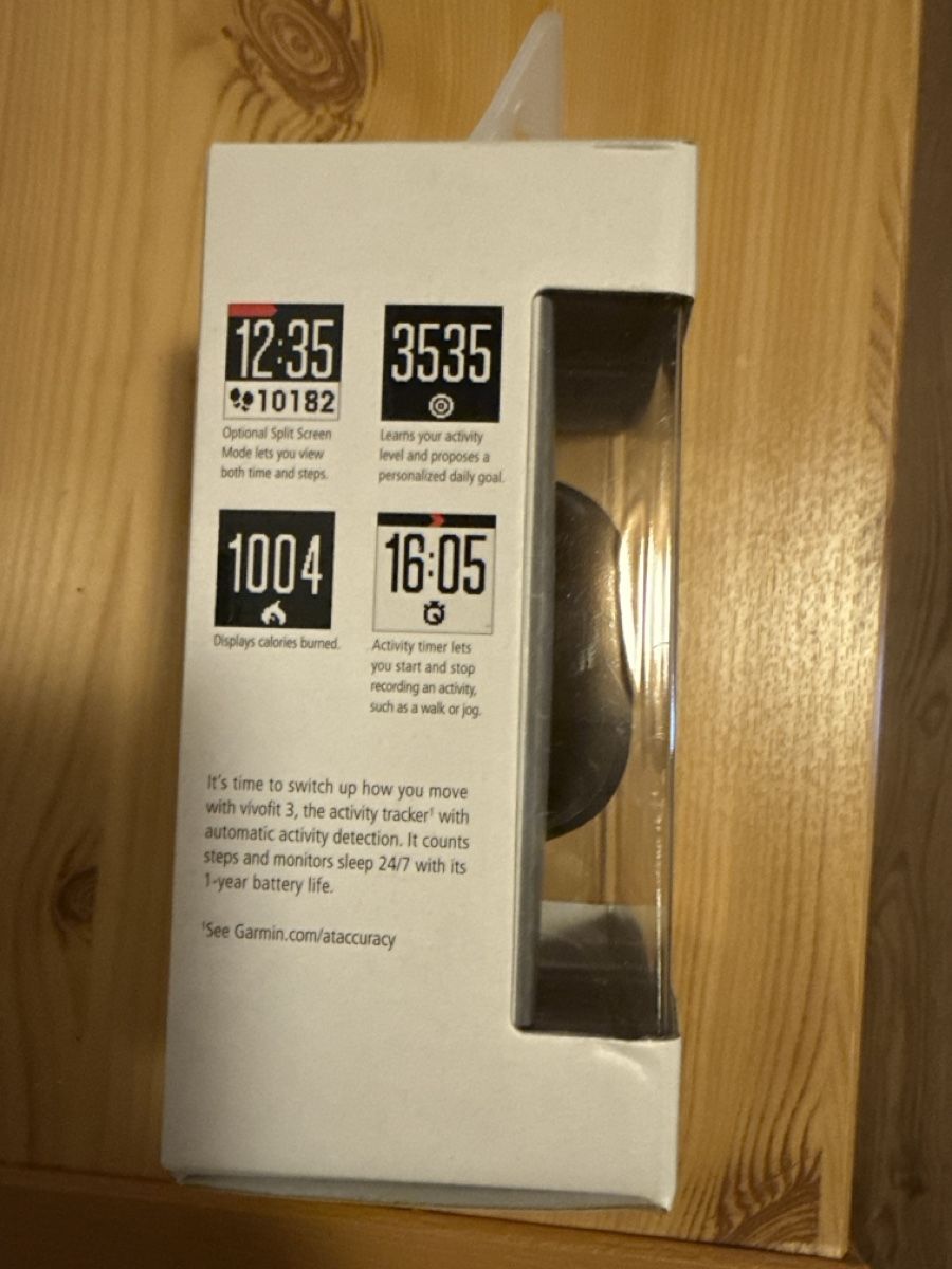 Garmin Smartwatch: Garmin vivofit3 activity Tracker  – Neuf avec emballage d'origine à La Cibourg par rangiroa98 3