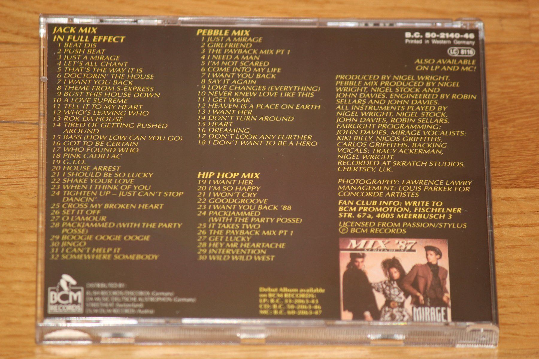 CD: MIRAGE - Jack Mix in Full Effect – Usato da Wichtrach venduto da LuckyLuke69 1