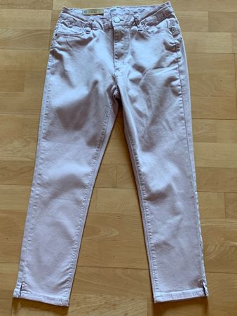 Zebra Damen Capri Hose Gr. 38, helles Lila, NEU