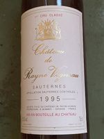 Château de Rayne Vigneau, Sauternes 1995, 1er Cru Classé!