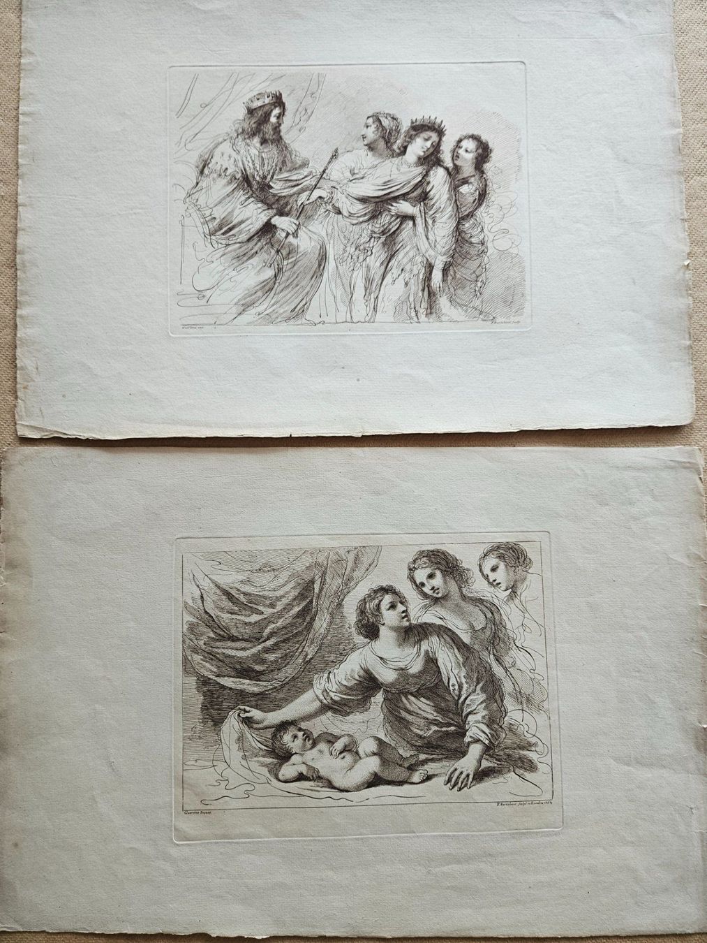 Incisioni: Francesco Bartolozzi, zwei Radierungen 1764 – Usato da Wisen SO venduto da gralstrand 1