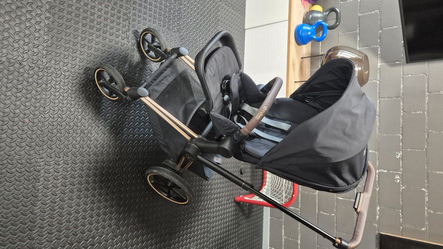Cybex Carrozzine: Kombikinderwagen e-PRIAM Comfort Bundle rosegold / schwarz – Usato da hünenberg venduto da jessica8709 3