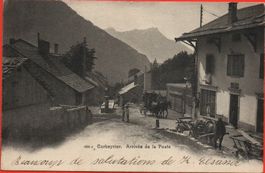 CORBEYRIER Arrivée de la Poste - Postkutsche