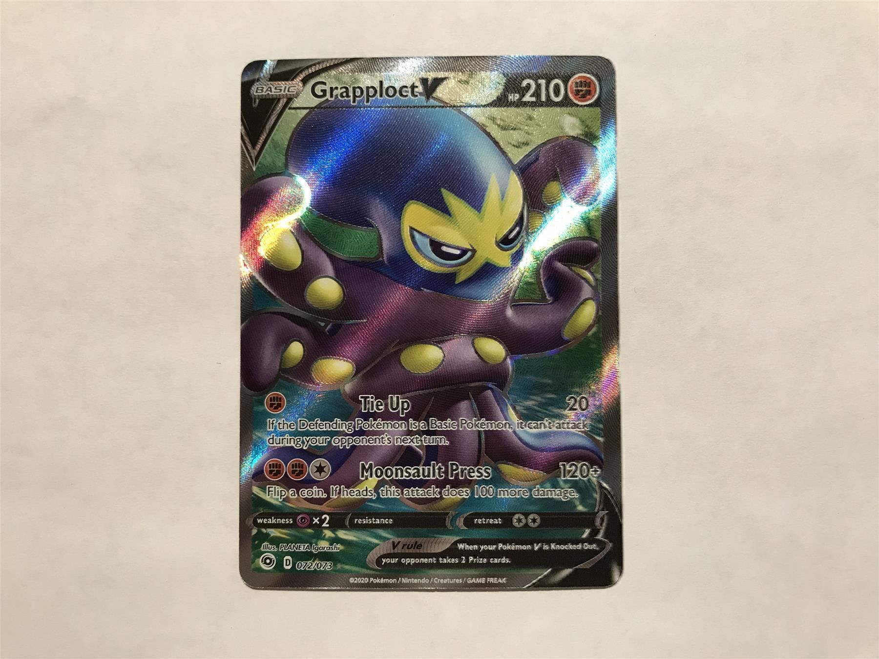 Pokémon Carte collezionabili: Grapploct V FullArt – Nuovo (secondo la descrizione) da Hagendorn venduto da Pokecollectorch 1