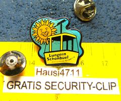 LUNGERN SCHÖBÜEL SEILBAHN PIN GLASIERT mit SECURITY-CLIP
