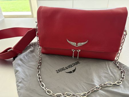 Sac Zadig Voltaire rouge avec 2 anses à choix