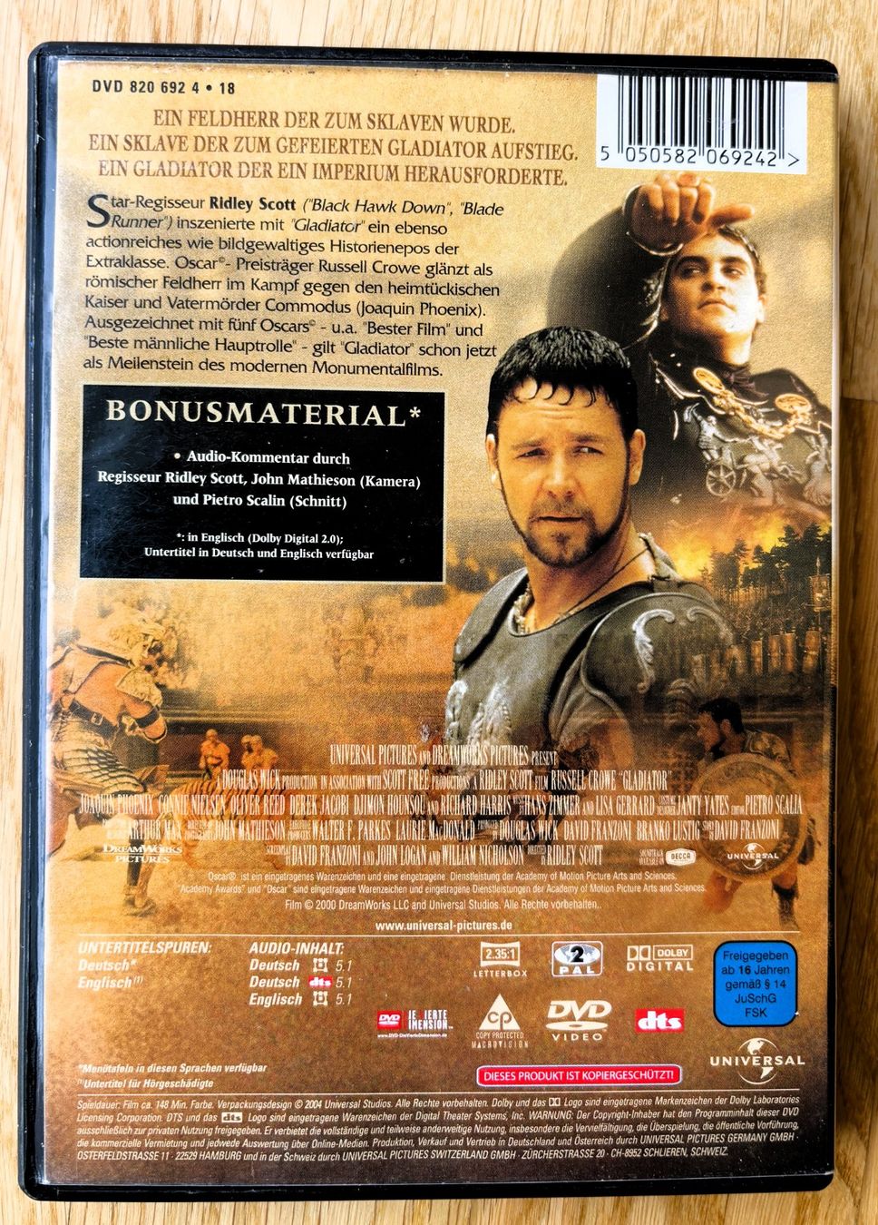 Alle DVDs: Gladiator DVD – Gebraucht aus Riehen von martinaaebersold 1