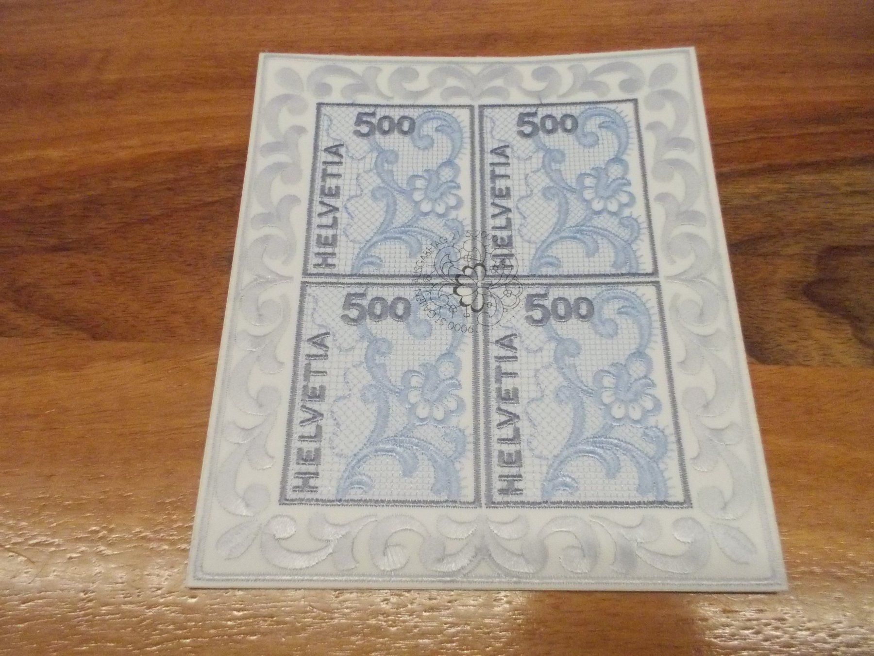 Tutti i francobolli: Block Stickerei 2000 ET-Stempel – Usato da Niederwil AG venduto da morostahu