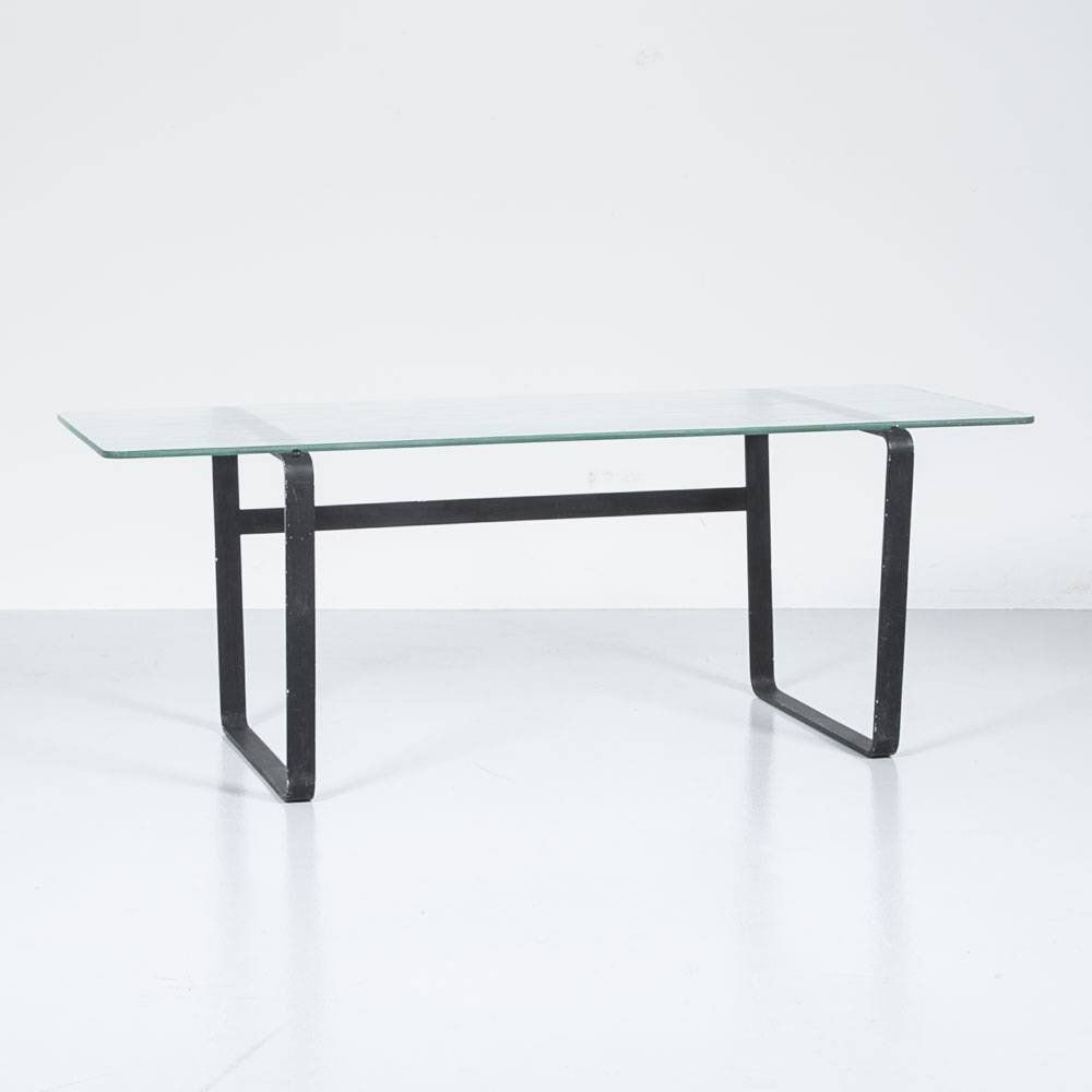 Tavoli: 1960er Glas Couchtisch – Usato da Zürich venduto da moebelzuerich