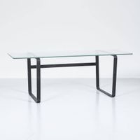 1960er Glas Couchtisch